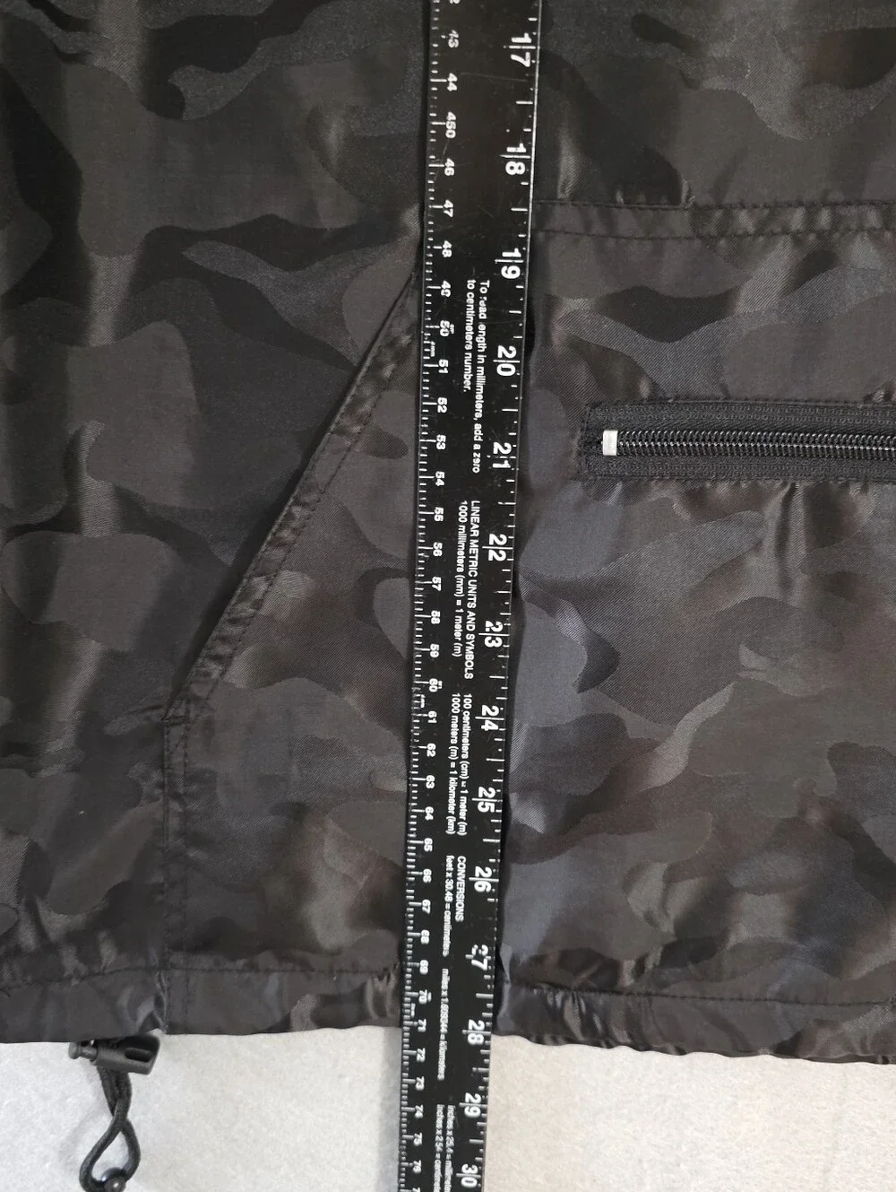 Monster Energy Black Camo 1/4 Zip Hooded Windbreaker Jacket Size Small